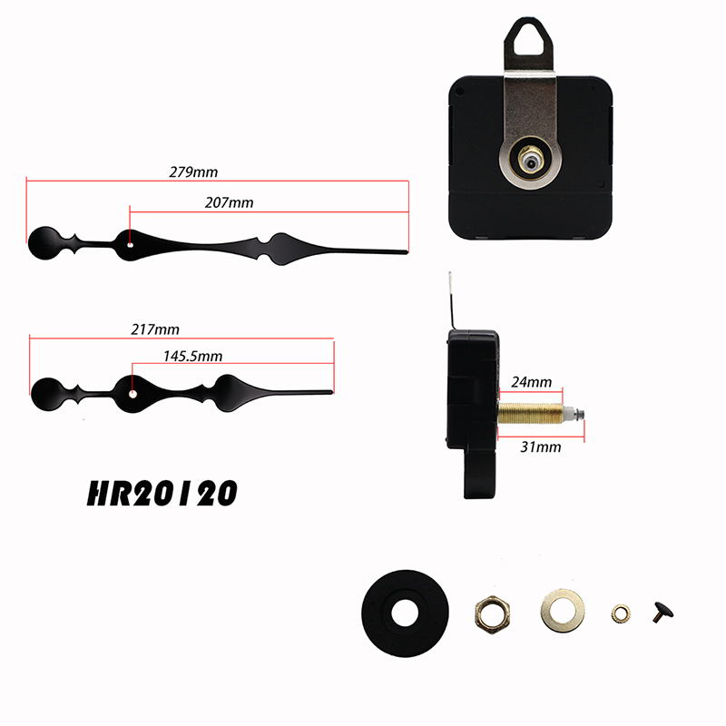 31mm 대형 토 크 I 축 벽 시 계 는 움 직 이 고 HR 20120 시계의 지침