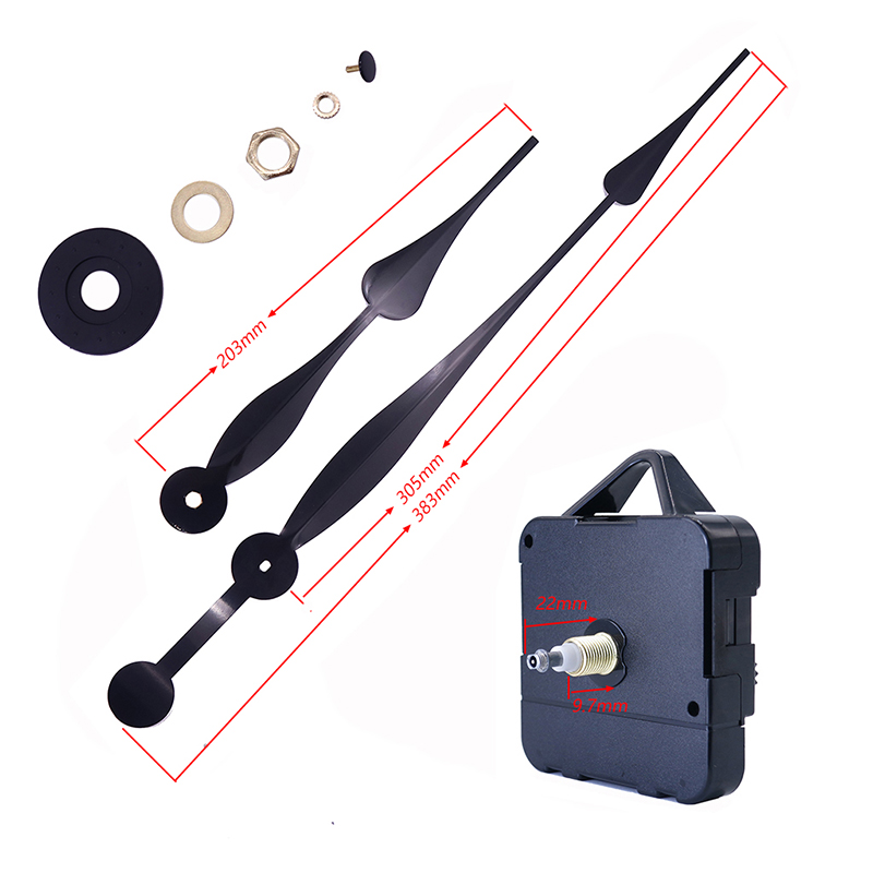 HR1688 15mm 쿼츠 시계 기계 및 알루미늄 시계 바늘