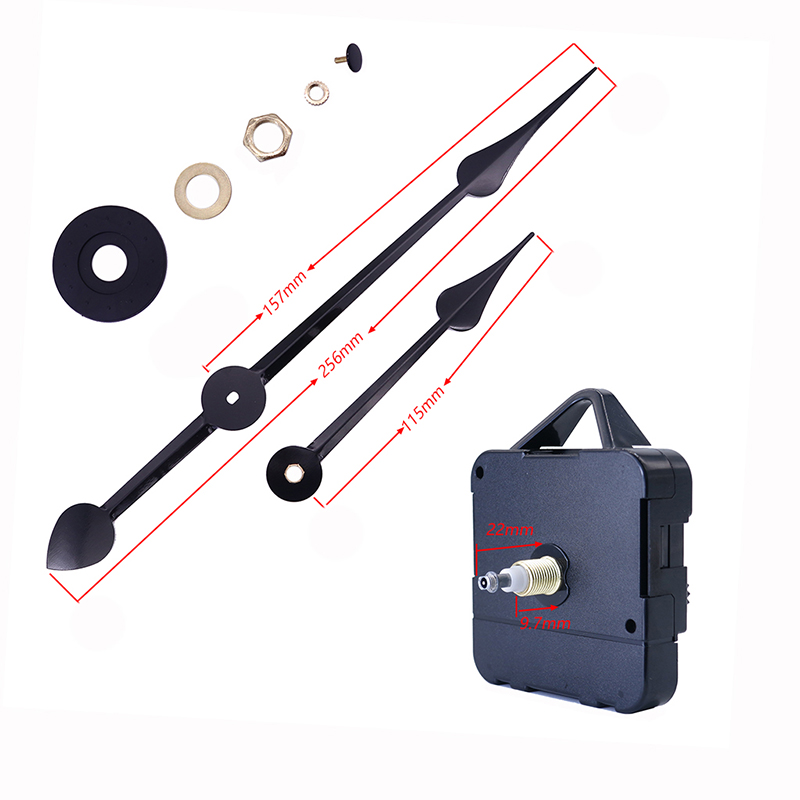 HR1688 15mm 쿼츠 시계 기계 및 알루미늄 시계 바늘