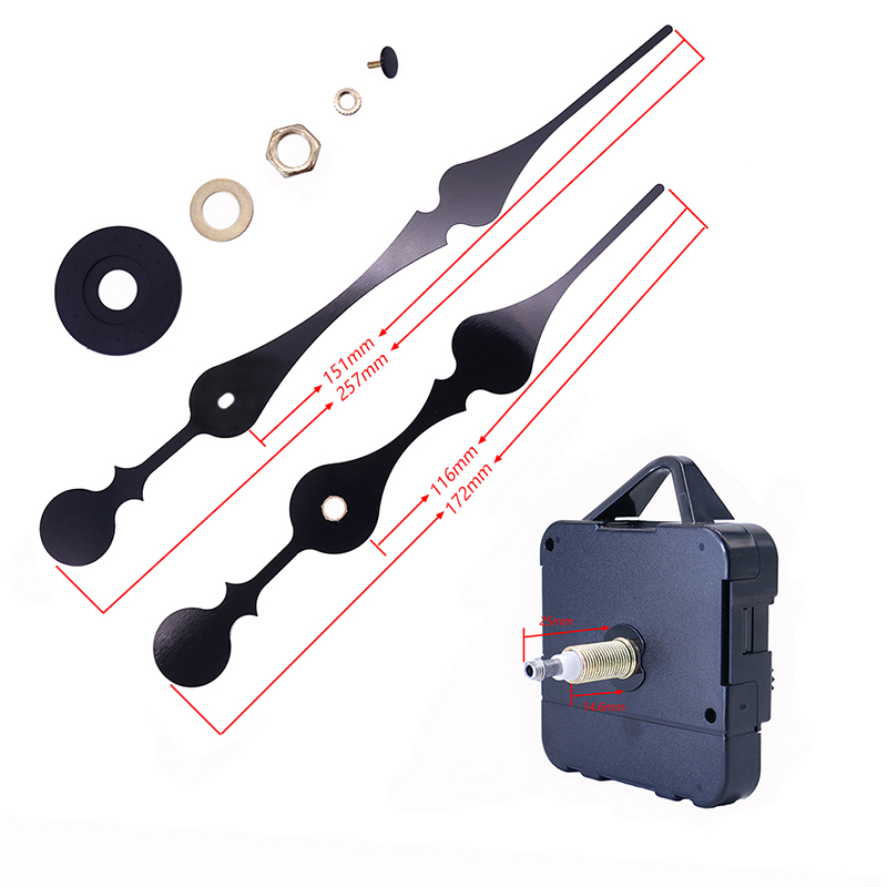 HR 1688 23mm 대형 토 크 I 축 벽 시계 이동 과 시계 지침