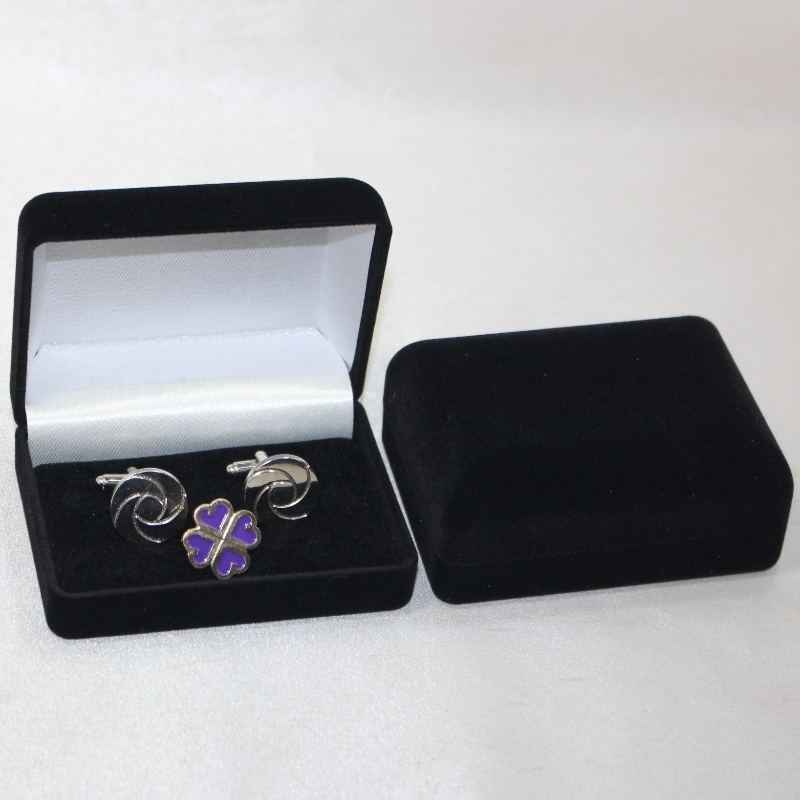 프로젝트 D - 45 소매 단추, 넥타이 클립 또는 메달, 동전 과 배지 용 원형 벨벳 상자, mm.84 * 64 * 36, 무게 약 48 그램