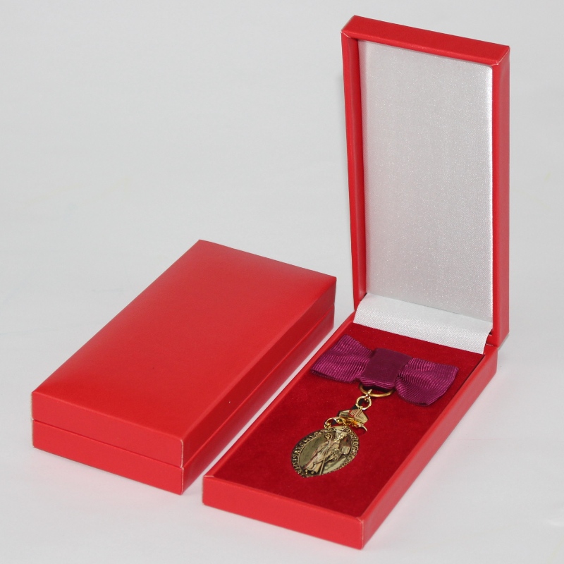 50 * 120 mm 메달 및 배지 등을위한 V-10L 사각형 인조 가죽 종이 상자. 69 * 148 * 30, 무게 약 98g