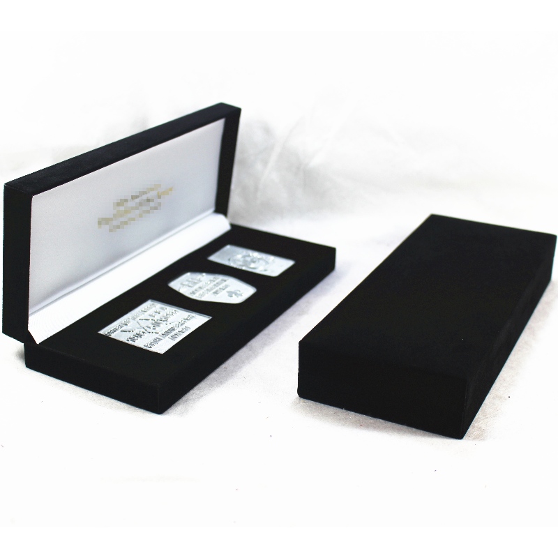 제 V - 13 항 180 * 60 mm 짜 리 동전, 배지, 메달 등 오금 용 직사각형 스 웨 이 드 케이스제품...202 * 85 * 36, 무게 약 166 g