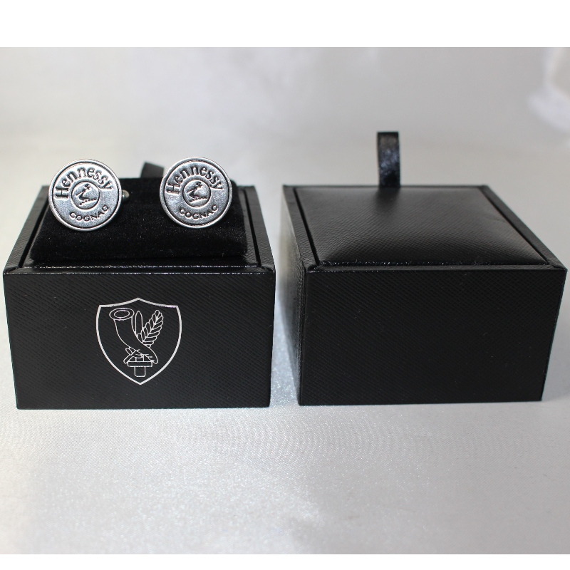 커플 커프스 단추 등의 품목 V-20S 각형 PU 가죽 상자 mm. 65 * 65 * 38, 무게 약 62g