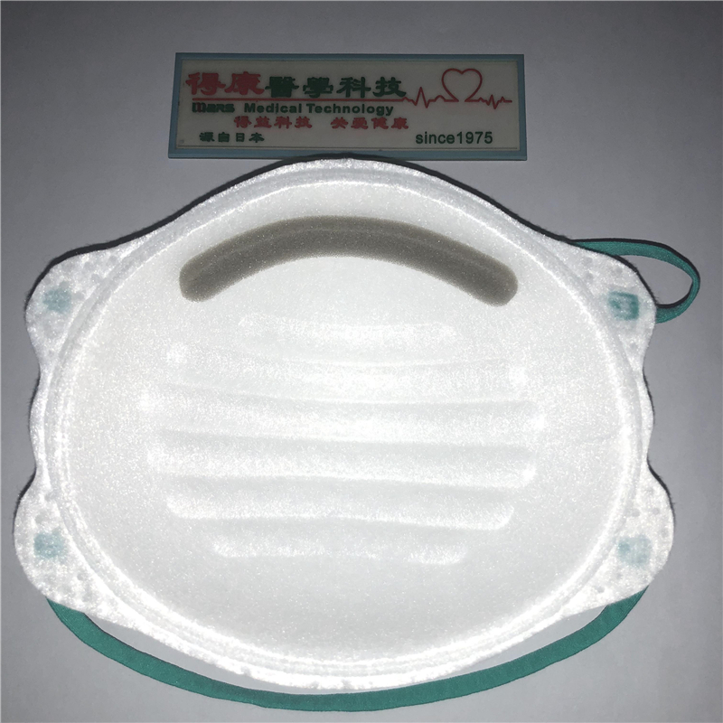 각자 사용을위한 처분 할 수있는 짠것이 아닌 컵 모양 N95 절반 가면