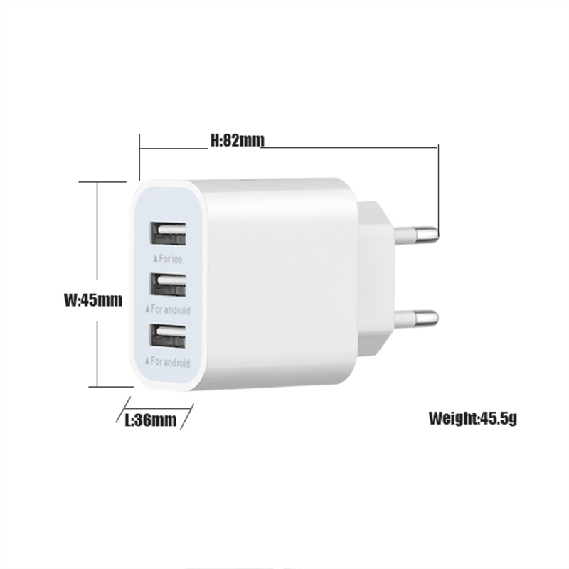 전기 플러그 콘센트 휴대폰 쾌속 충전기 유 니 버 설 어댑터 3USB 여행 충전기 휴대용 충전기