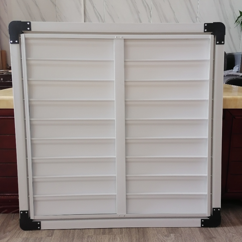 무선 경질 유리 통풍 용 PVC 블라인드 유리 스틸 배기 팬