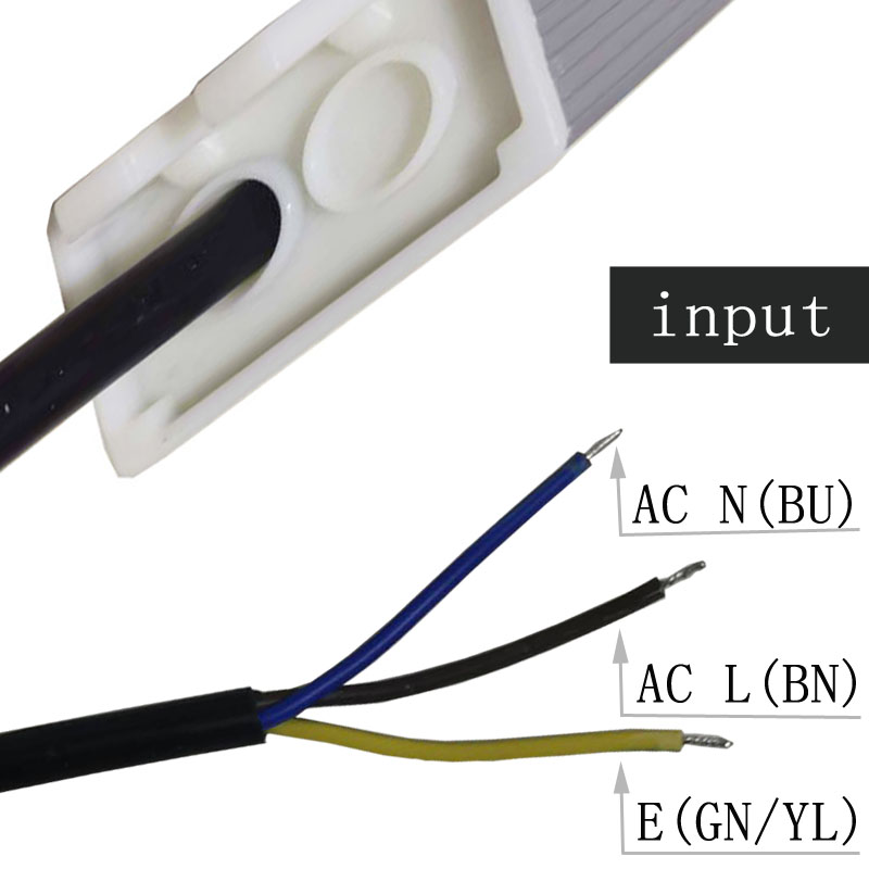 100 ~ 265 VAC ~ DC 15W 24V 항 압 방수 LED 전원