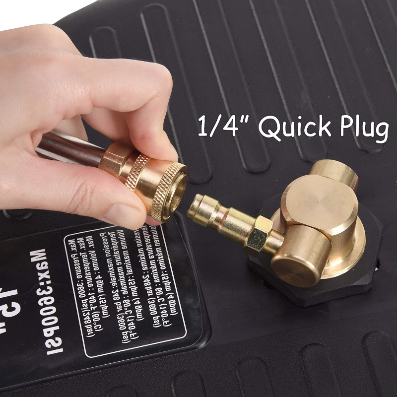 1\/4 퀵 커넥터가있는 파워 와셔 표면 클리너 부착