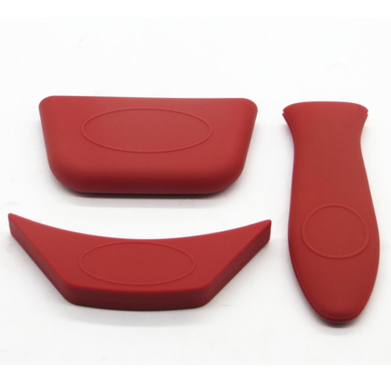 실리콘 끓는 냄비 손잡이 단열 커버 냄비 손잡이 커버 날카로운 모서리 둥근 모서리 냄비 귀 덮개 안티 끓는 물 미끄럼 방지 손잡이 커버