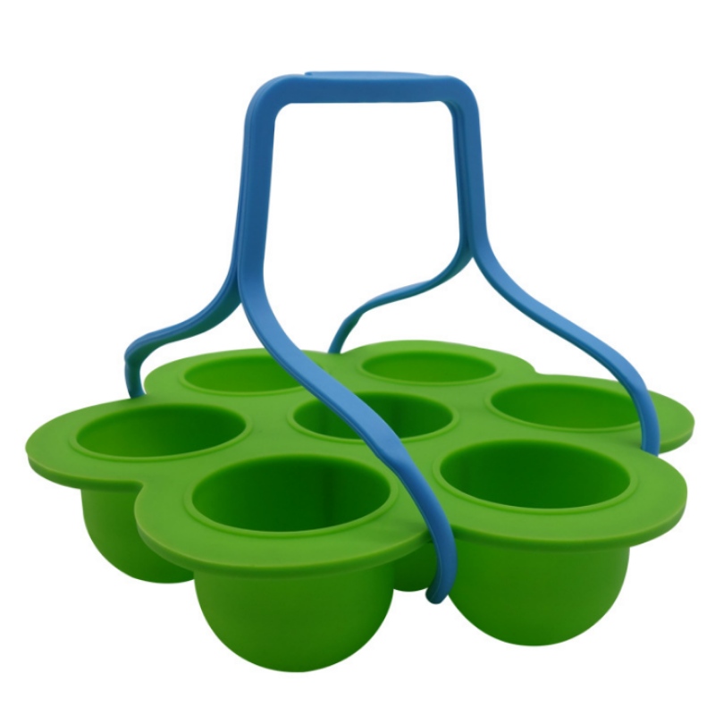 7 홀 실리카겔 액세서리 식품 상자 핸들, 실리콘 케이크 몰드, 아이스 그리드