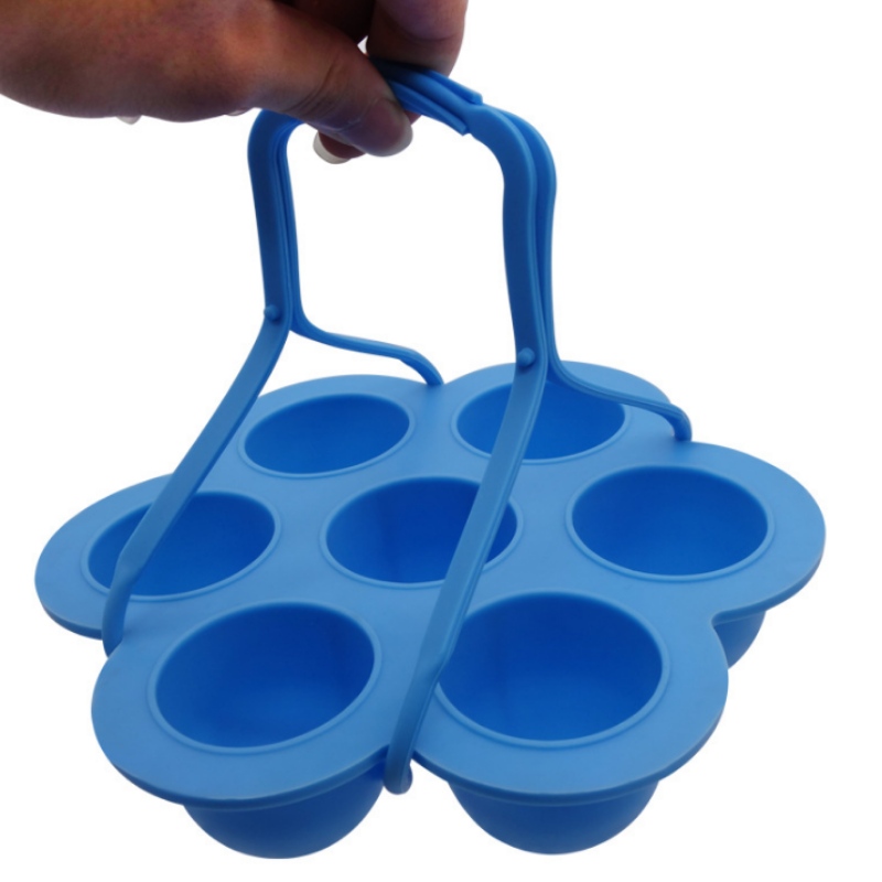 7 홀 실리카겔 액세서리 식품 상자 핸들, 실리콘 케이크 몰드, 아이스 그리드