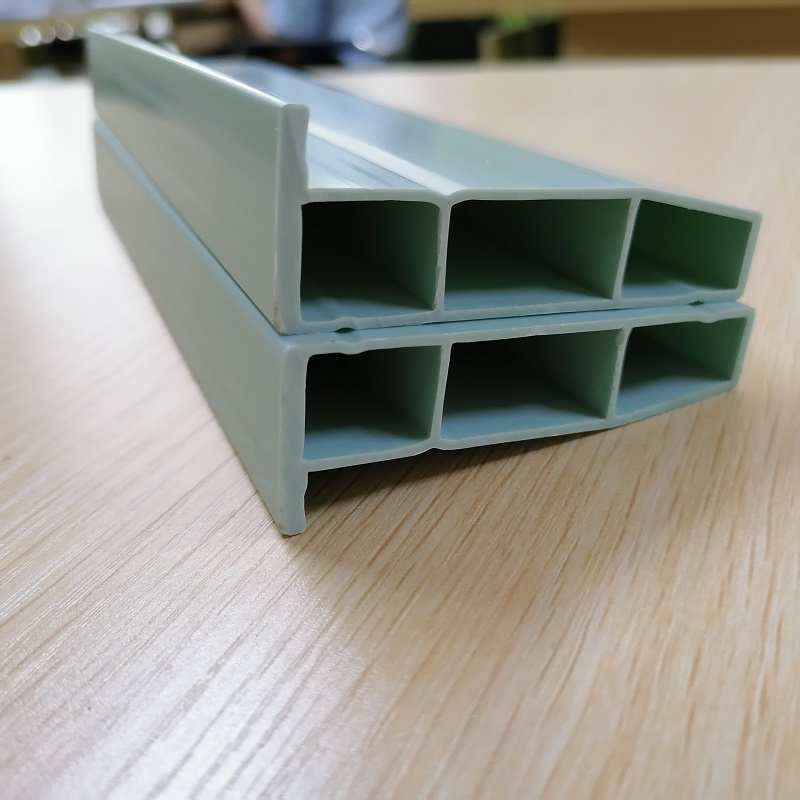 중국 PVC 송풍구 프로필 PVC 중공 프로필 제조업체 PVC L 섹션 트림 환기 시스템