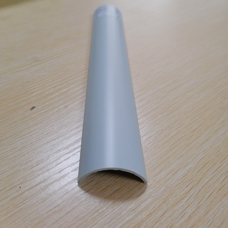 PVC C 채널 반 원형 PVC 파이프 스트립 PVC 압출 프로파일 가장자리 보호