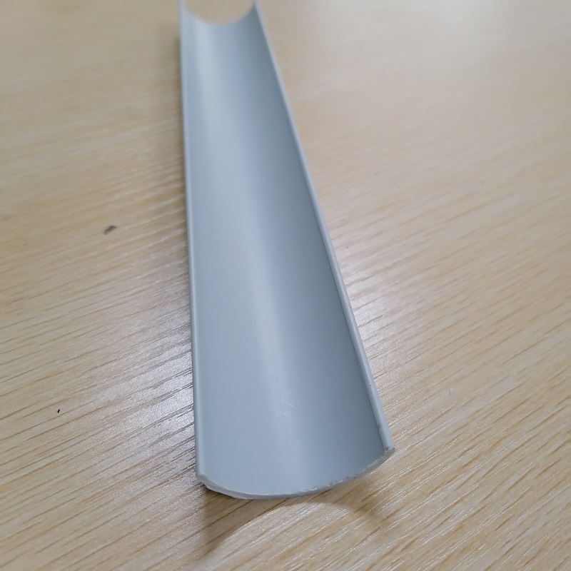 PVC C 채널 반 원형 PVC 파이프 스트립 PVC 압출 프로파일 가장자리 보호