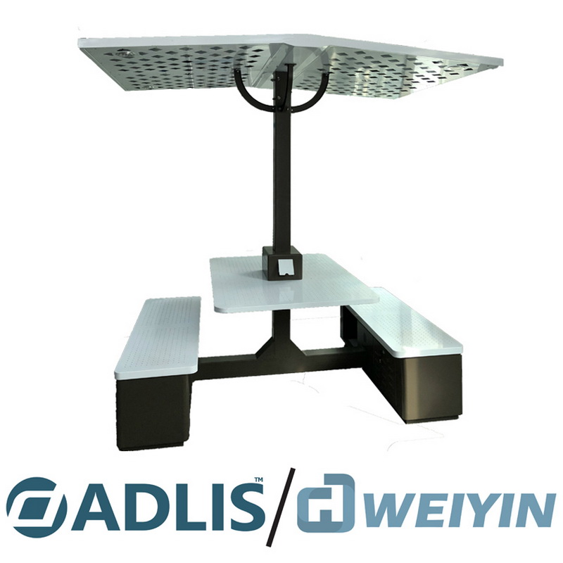 태양 에너지로 똑똑한 벤치를 위탁하는 빛 인체 감응 작용 전화를 흐리게하는 LED
