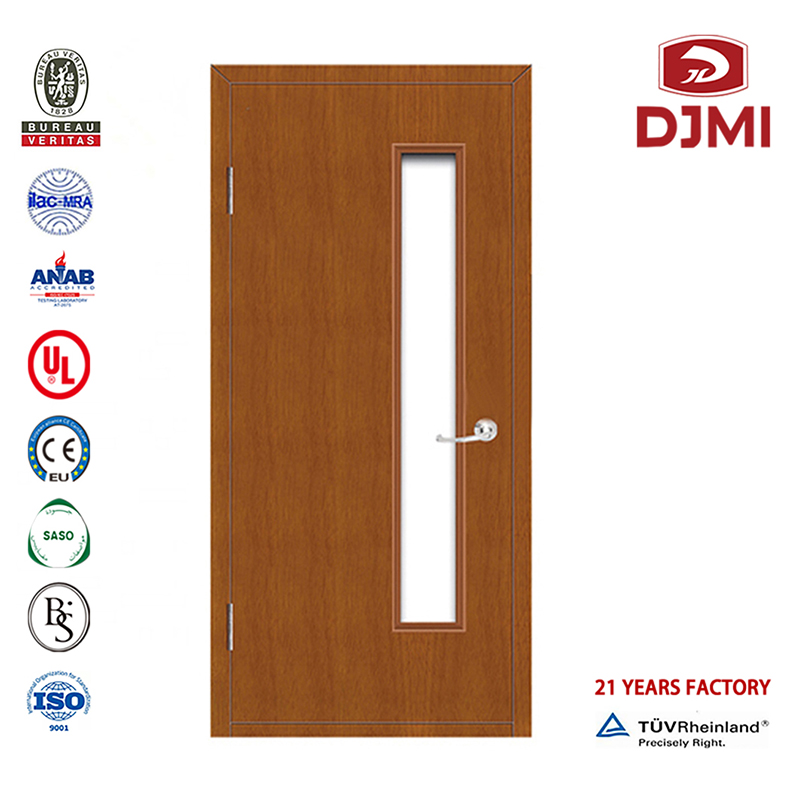 중국 공장 티크 나무는 2Hour 60Mins 내화성 나무로되는 문을 디자인합니다 고품질 주요 디자인 2011 목제 비상 사태 내화성이있는 안쪽 문 푸시 바 내화성이있는 목제 문을 가진 싼 나무로되는 Jambs 비상구 문