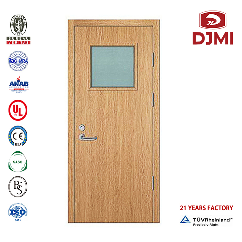 중국어 공장 플러시 목재 더블 도어 1 ​​시간 방화문 고품질 Ul 나무 비상구 인테리어 화재 나무 문 저렴한 솔리드 코어 베니어 나무 출구 문 2 시간 방화 문