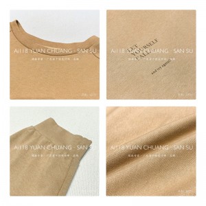 루즈 핏 미니 멀 넥 스타일 스 티 치 소매 스타일 캐 주 얼 원색 면 마 빅 사이즈 로 12711 트 레이 닝 셔츠 를 맞 췄 습 니 다.