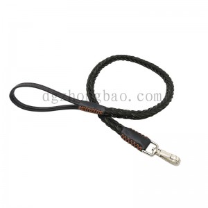 개를위한 멋진 트위스트 디자인 가죽 애완 동물 로프