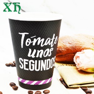 12oz 잔물결 벽 자동 판매기 종이컵