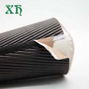 뜨거운 커피 도매 커피 잔을위한 생물 분해성 12 oz 잔물결 벽 종이컵