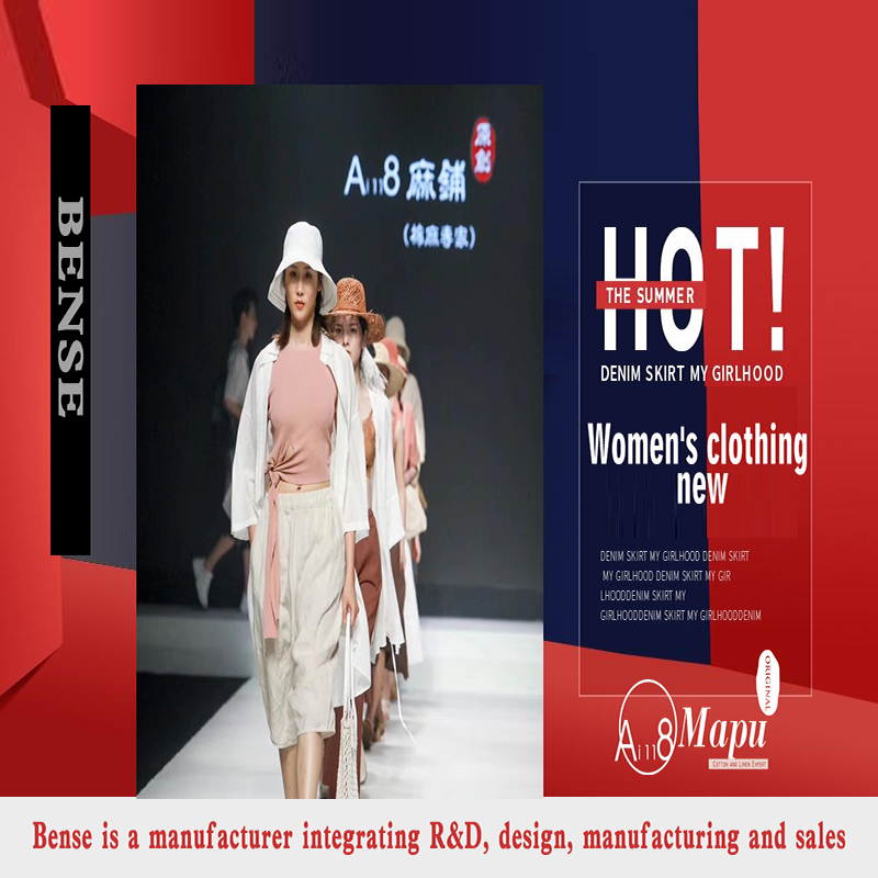 2021 봄 컬렉션에서 새로운 원래의 면화 린넨 여성 의류 \\\