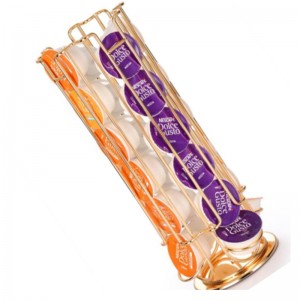 TMJ PP - 582 360 도 회전 금속 기 커피 콩꼬투리 역 커피 캡슐 전시 프레임