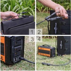 60W 태양 열 폴 더 백