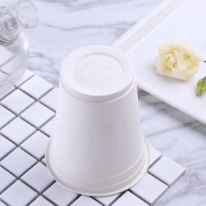 사용자 정의 로고 BPA 무료 친환경 커피 컵 퇴비 일회용 컵 옥수수 전분 생분해 성 컵