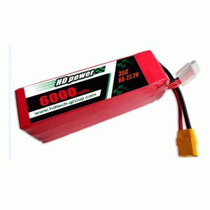 HDPOWER 6000mAh 35C 6S 22.2V 리포 배터리