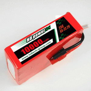 HD POWER 10000mAh 25C 6S 22.2V 리포 배터리