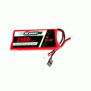 수신기 및 송신기 용 HD POWER 2500mAh 3C 2S 7.4V LiPO 배터리