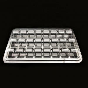 도매 정의 크기 마카롱 상자 명확한 사탕 분해성 도시락