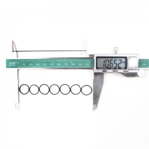 현물 도매 직경 0.8 치 검은 색 일회용 고탄성 고무줄 헤어 고무줄