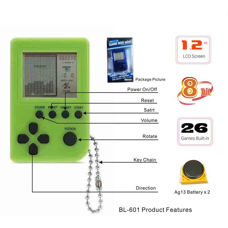 BL - 601 키 링 테 트 리 스 게임.