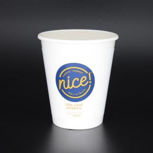 12 \\/ 16oz 두 배 소매는 Eco 친절한 컵 서류상 뜨겁고 찬 컵을 격리합니다