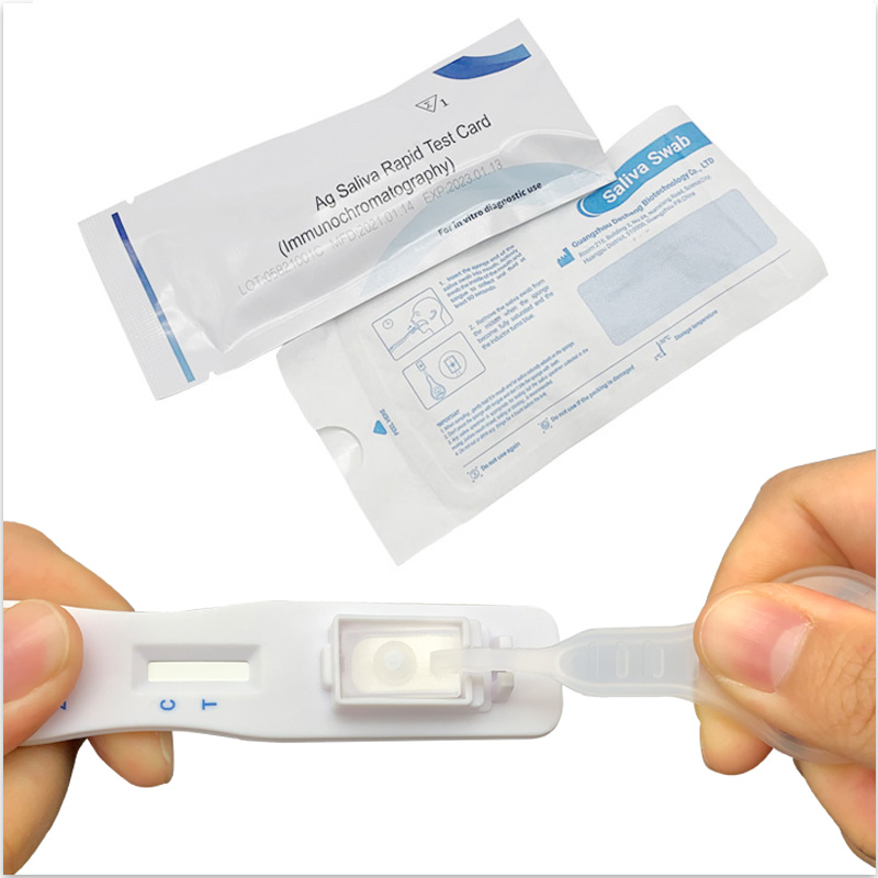 V-CHEK ™ 2019-nCoV Ag Rapid Test Kit, 쉽고 간단한 타액 면봉