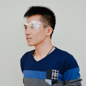 구조를 가진 반대로 살포 안전 장치 플라스틱 Blocc 얼굴 방패