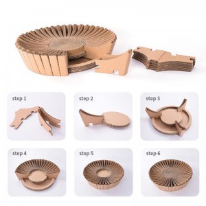 해바라기 종이 고양이 둥지