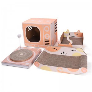 고양이 스크래치 보드 슈트입니다