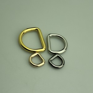 반짝이는 도금 패션 D 버클, D 반지, 가방 용 금속 액세서리