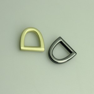 반짝이는 도금 패션 D 버클, D 반지, 가방 용 금속 액세서리