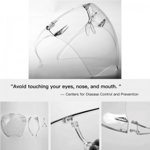 안티 안개 고글 유니섹스 바이저 전체 얼굴 보호 방패 안경