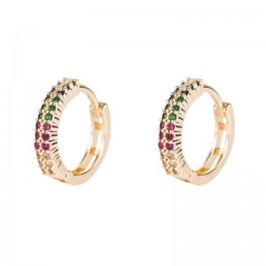 한국 동대문 구리 쥬얼리 귀걸이 지르콘 귀걸이 유럽과 미국의 패션 액세서리 골드 도금 귀걸이의 국경 근거 소스 도매