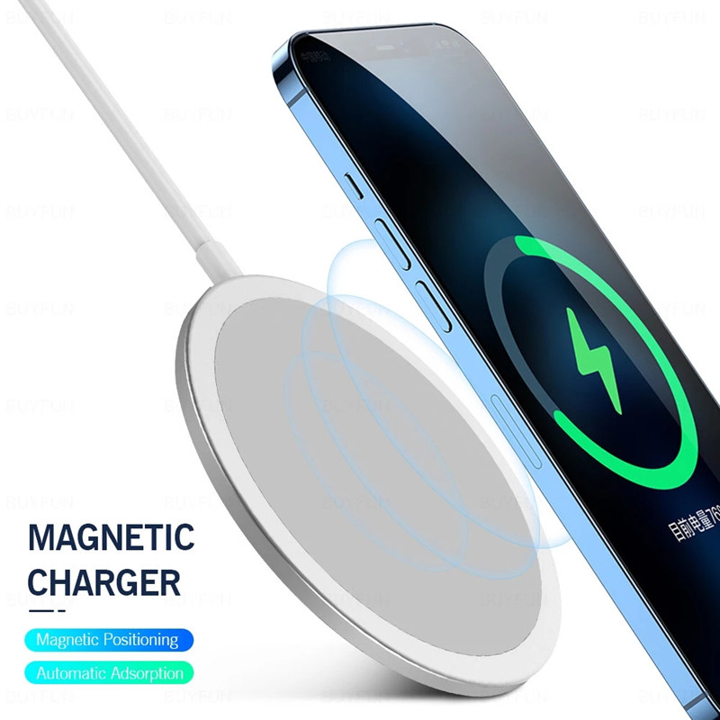 마그네틱 Magsafe 무선 전화 충전기 15W Portable Magsafe 충전기 애플 아이폰 12 11 프로 최대 베스트셀러 제품 아마존 핫 스타일