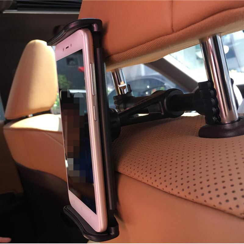 뒷좌석 자동차 모바일 홀더 자동차 뒷좌석 전화 태블릿 마운트 아이폰 7 8 x ipad 삼성 S8 헤드 레스트 태블릿 홀더