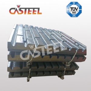 C145 .C150 턱 분쇄기를위한 높은 마그네스 채석장 턱 판