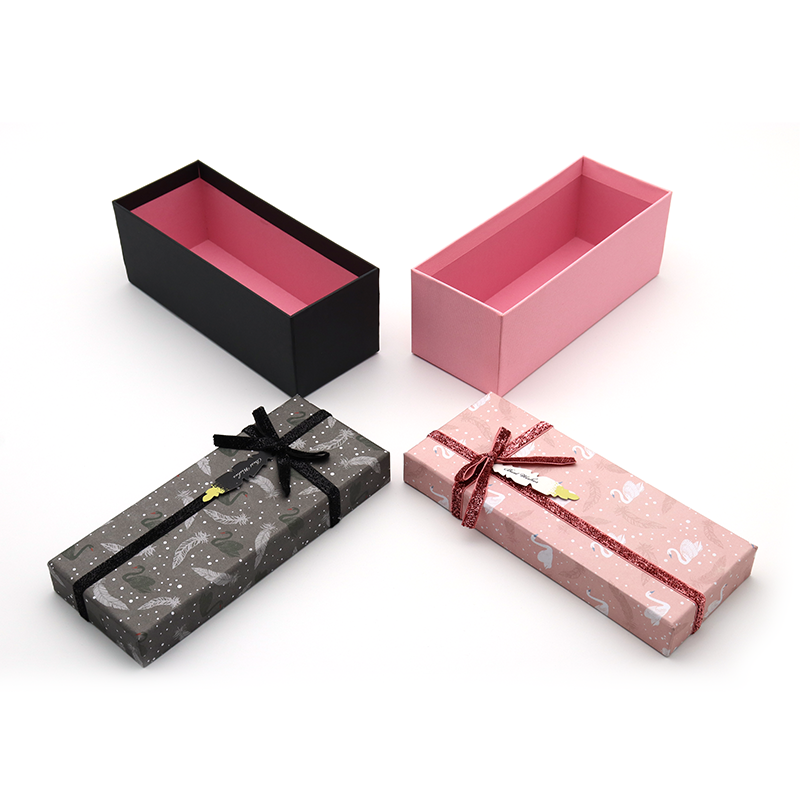 사용자 지정 핑크 검은 딱딱한 종이 포장 숄더 박스 Bowknot 리본 신부 들러리 선물 상자와 가방