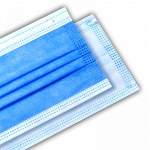 사용자 정의 로고 Midical Grade 3ply 일회용 비 짠 일회용 얼굴 마스크